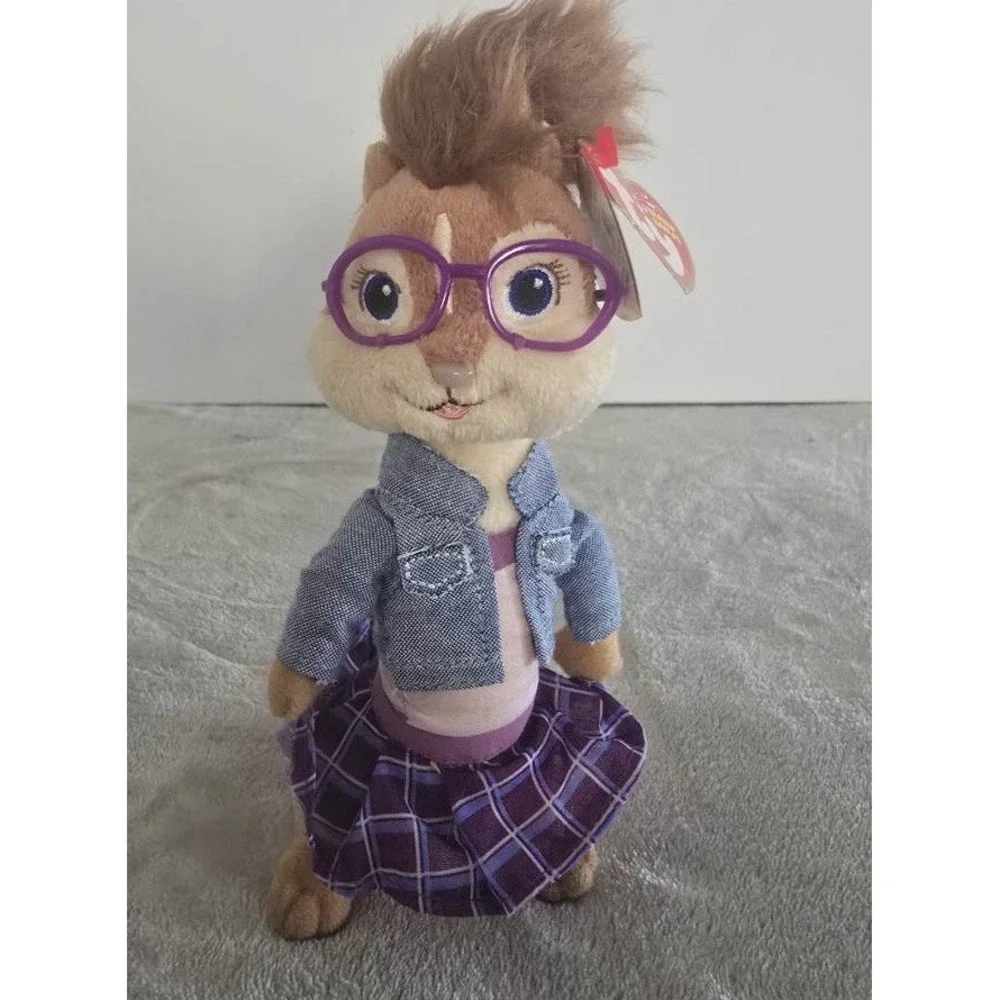 Jeanette Simon Ty Beanie Babies Alvin And The Chipmunks The Squeakquel 2010 NEW